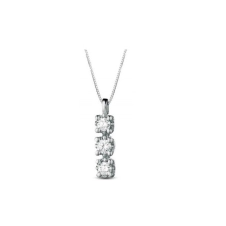 Crusado necklace with diamond pendant