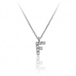 F Initial Necklace Chimento