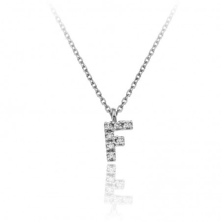F Initial Necklace Chimento