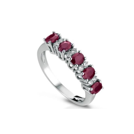 Crusado ring with rubies and diamonds Maratea collection