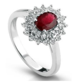 Crusado ring with rubies and diamonds Sanremo collection