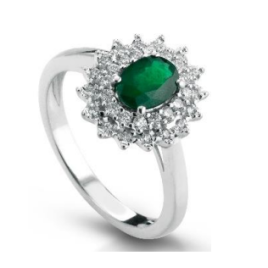 Crusado ring with emeralds and diamonds Sanremo collection
