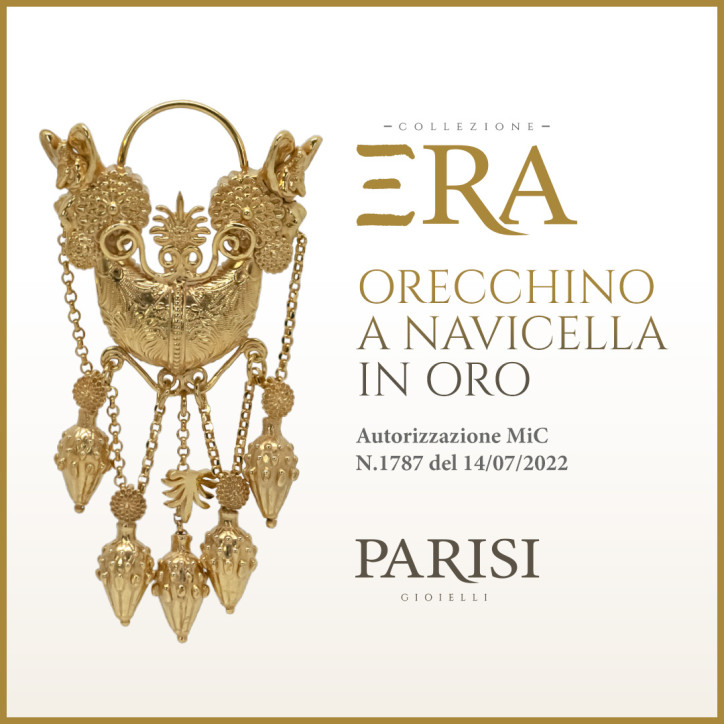 ORECCHINO - ORI DELLA MAGNA GRECIA - Oro 18kt con smeraldi