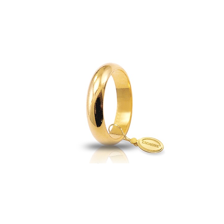 WEDDING RING UNOAERRE CLASSIC YELLOW GOLD GR.7,0