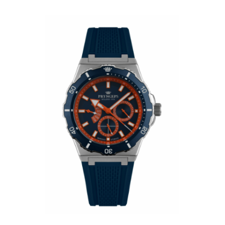Orologio Pryngeps Jamaica 70° blu/arancio